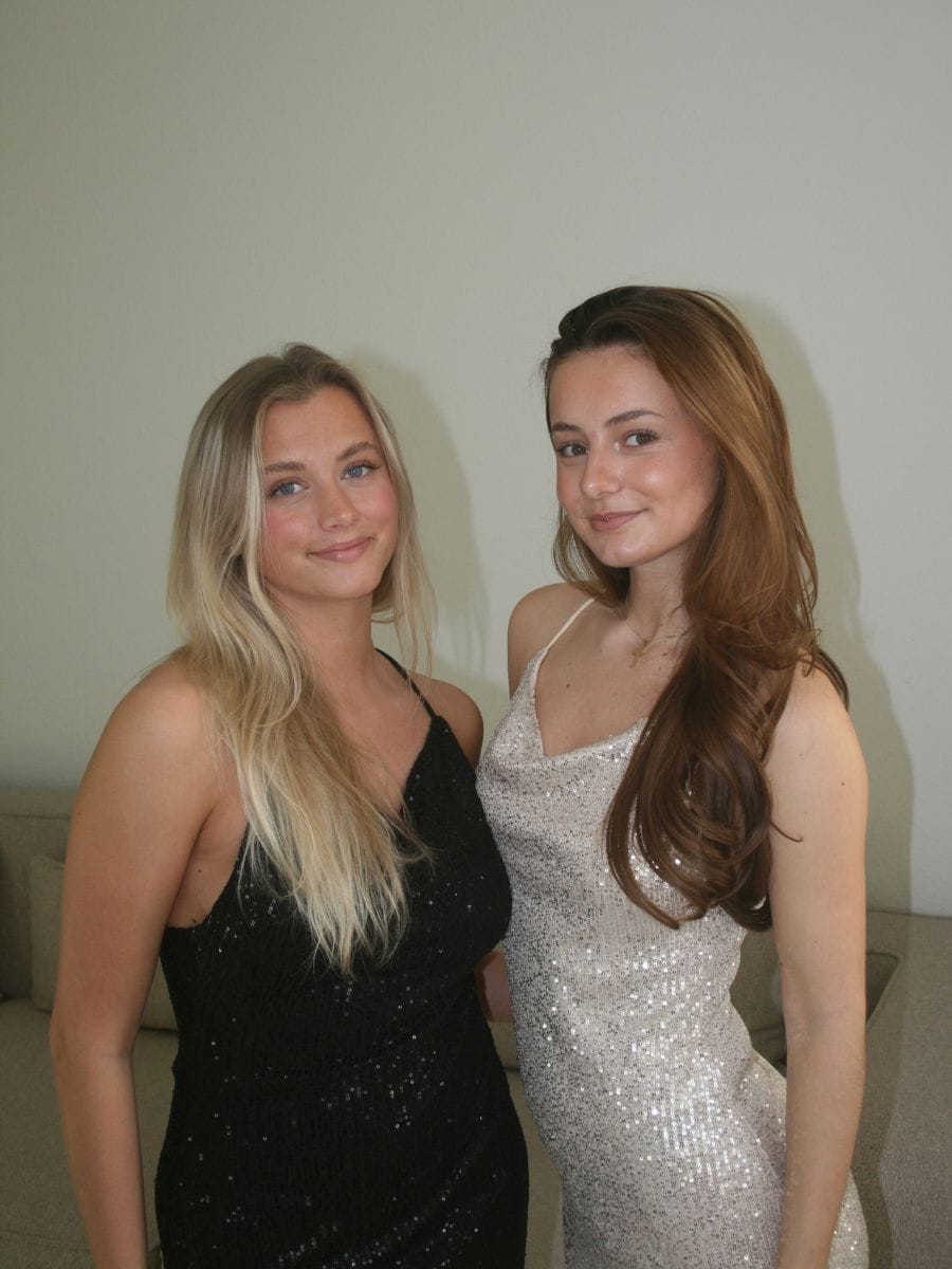 Laya Glitter Kjole Sort