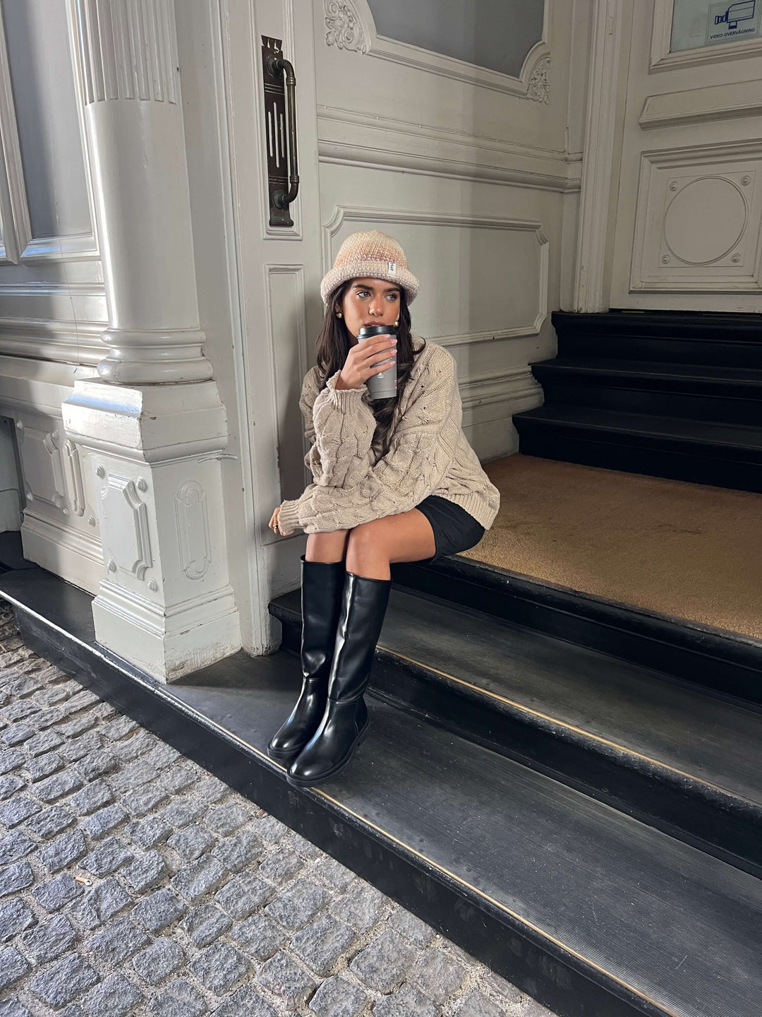 Lilla høje støvler - Sort