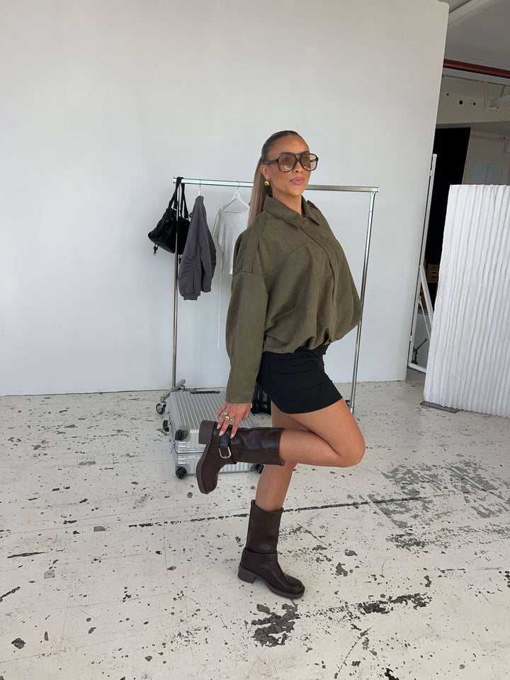 Lua buckle støvler - Mørkebrun