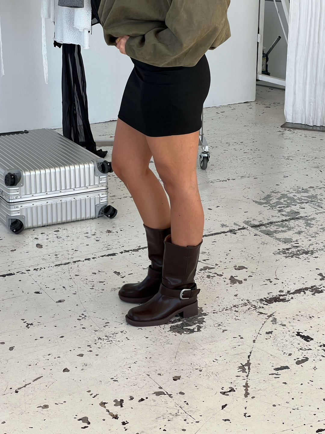 Lua buckle støvler - Mørkebrun