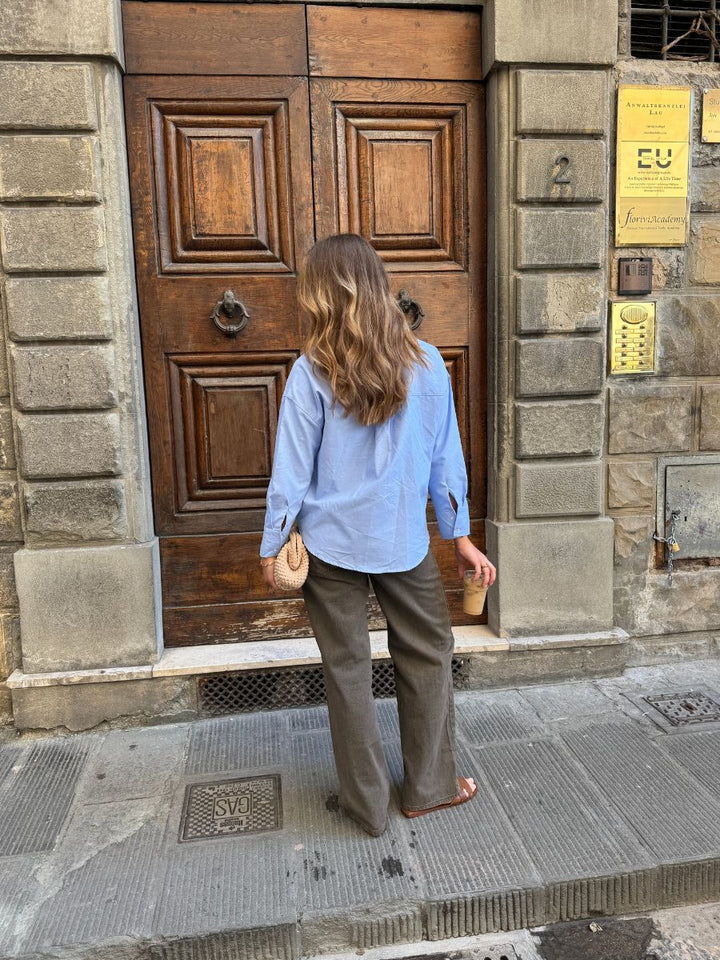 Maddy lavtaljet jeans - Brun