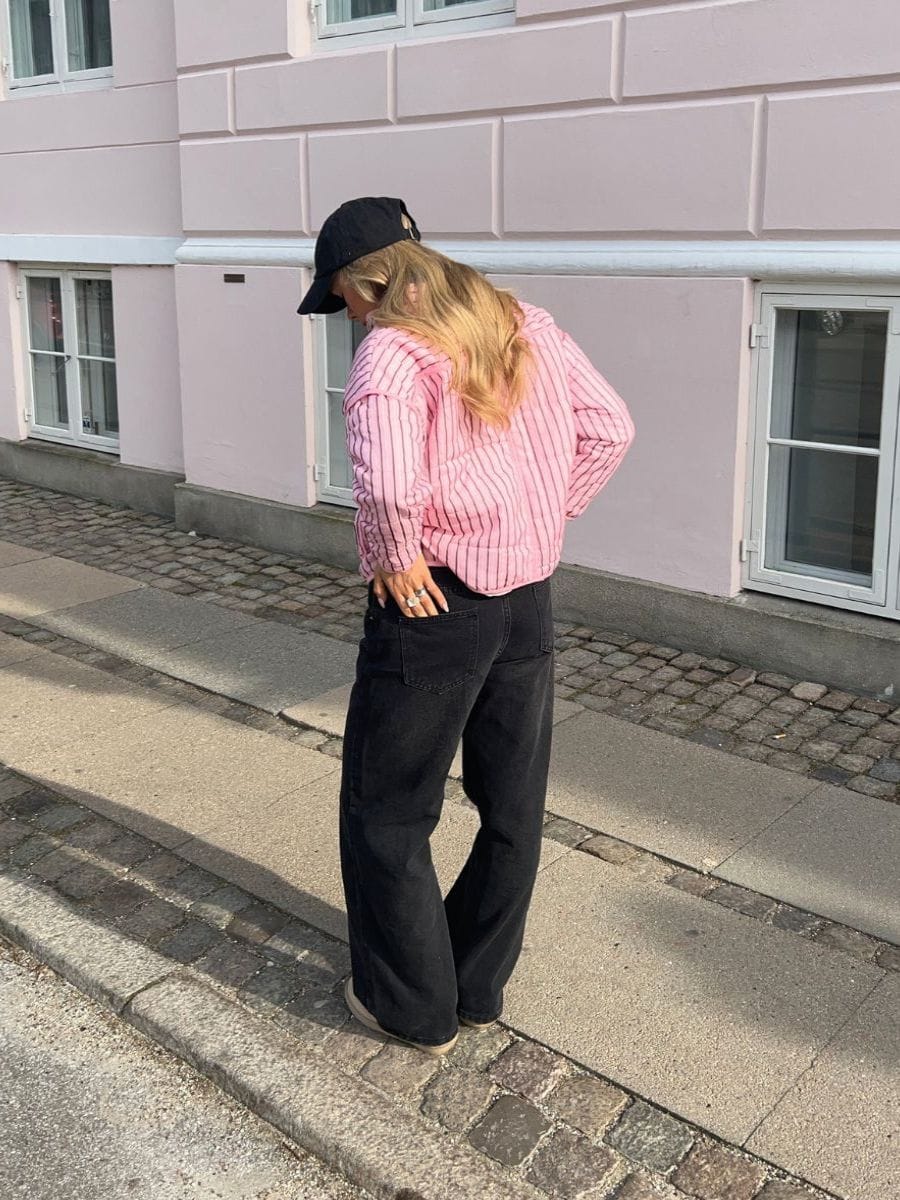 Maddy Lavtaljet Jeans Grå