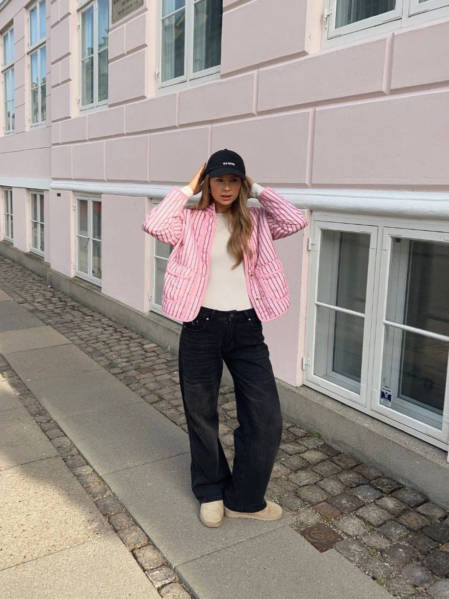 Maddy Lavtaljet Jeans Grå