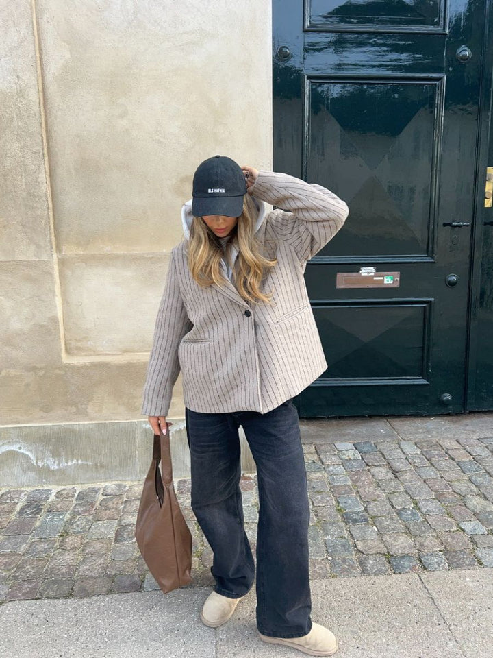 Maddy lavtaljet jeans - Grå