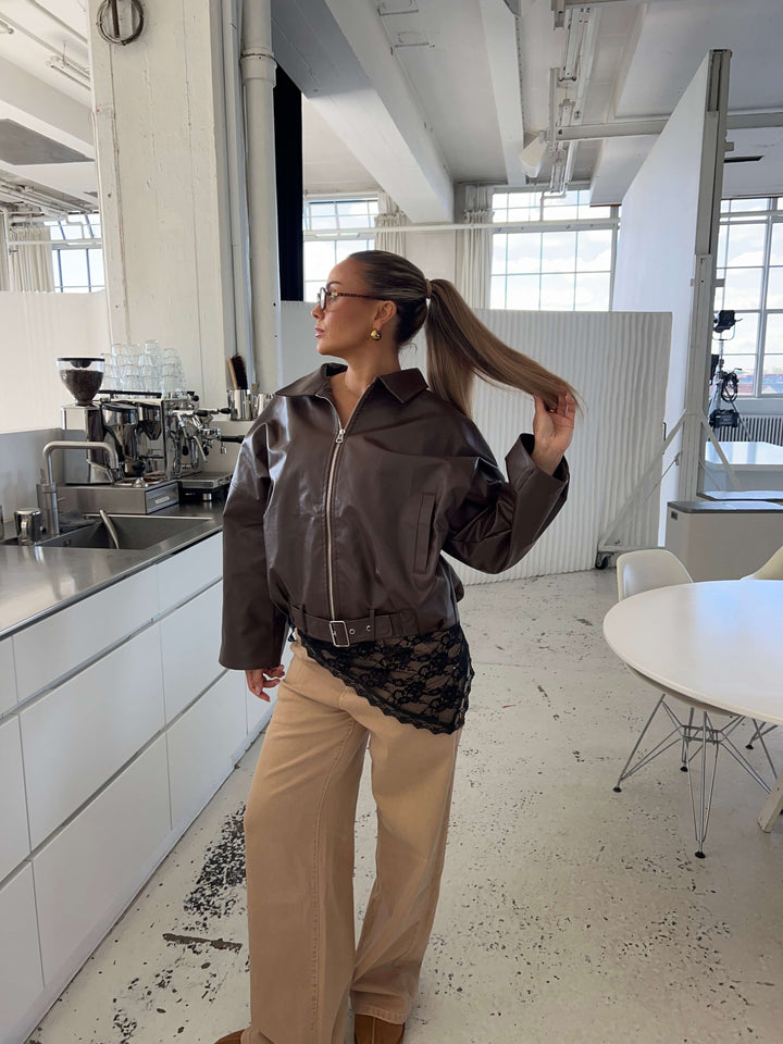 Marly lace scarf - Sort