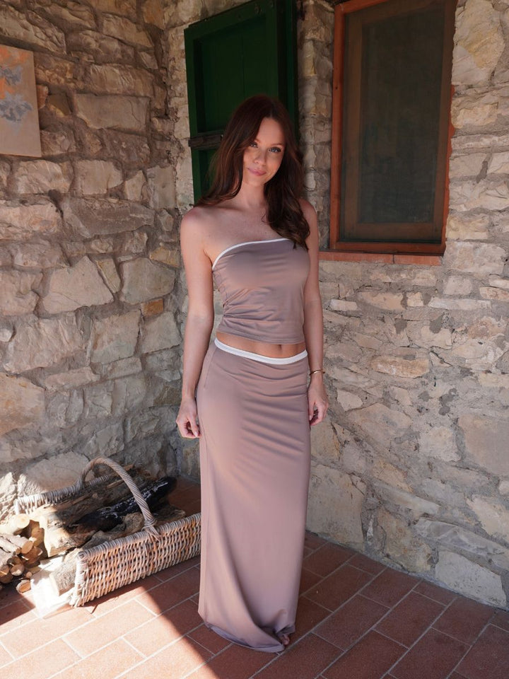 Nelly nederdel - Beige