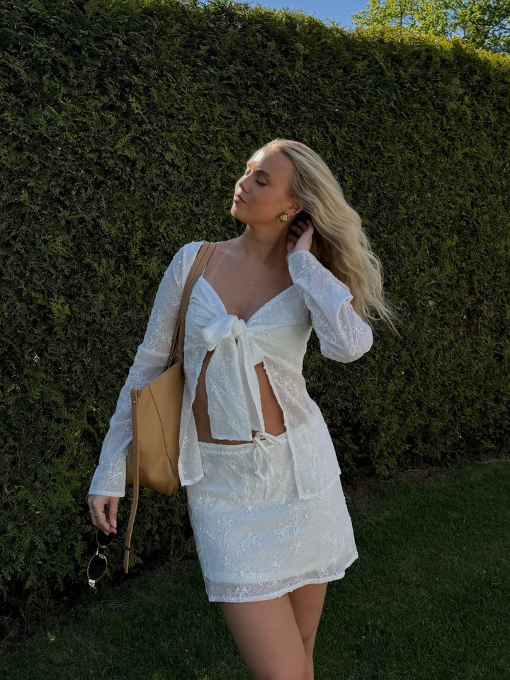 Noelle nederdel - Hvid