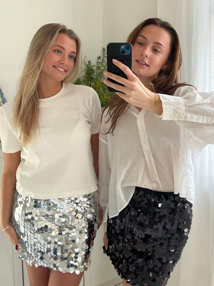 Nuna Palliet Nederdel Sort