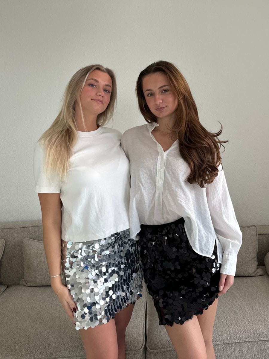 Nuna Palliet Nederdel Sort