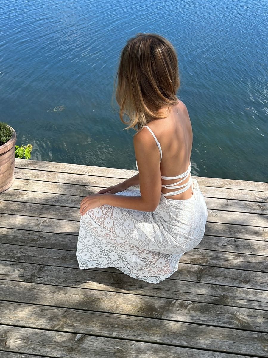 Oura Blonde Kjole Ivory