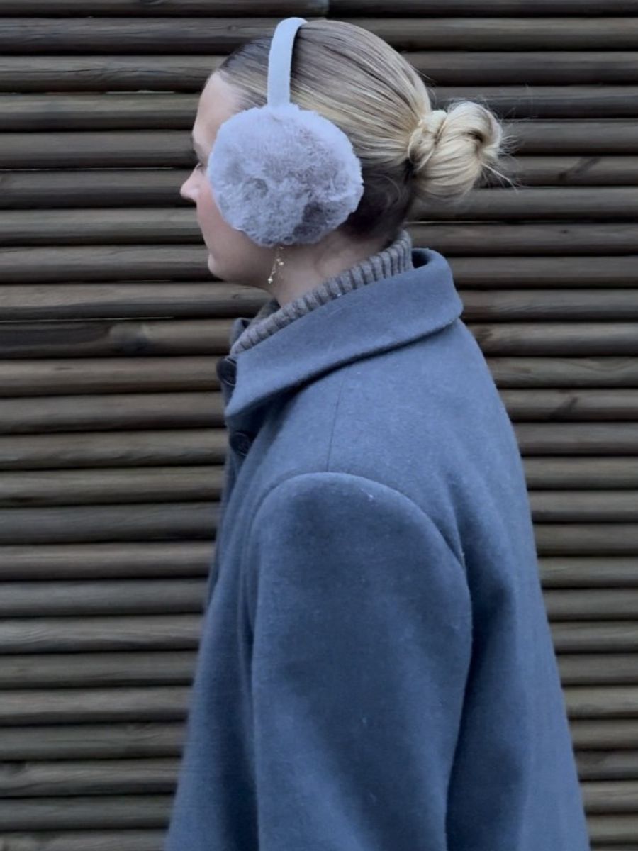 Sia plys ørevarmere - Grå