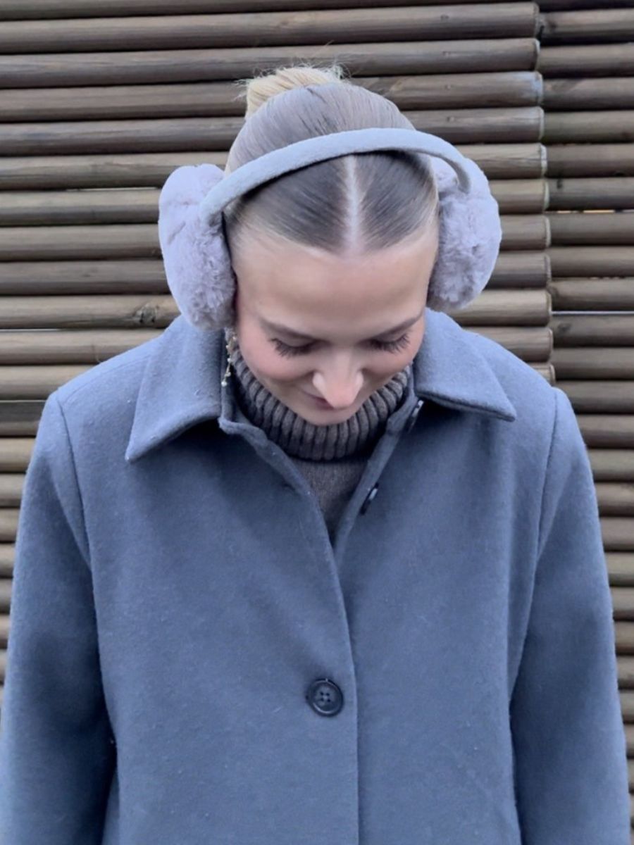 Sia plys ørevarmere - Grå