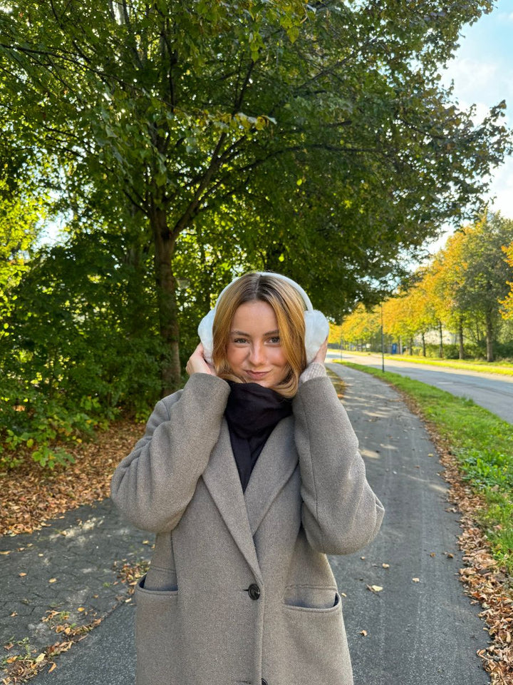 Sia plys ørevarmere - Hvid