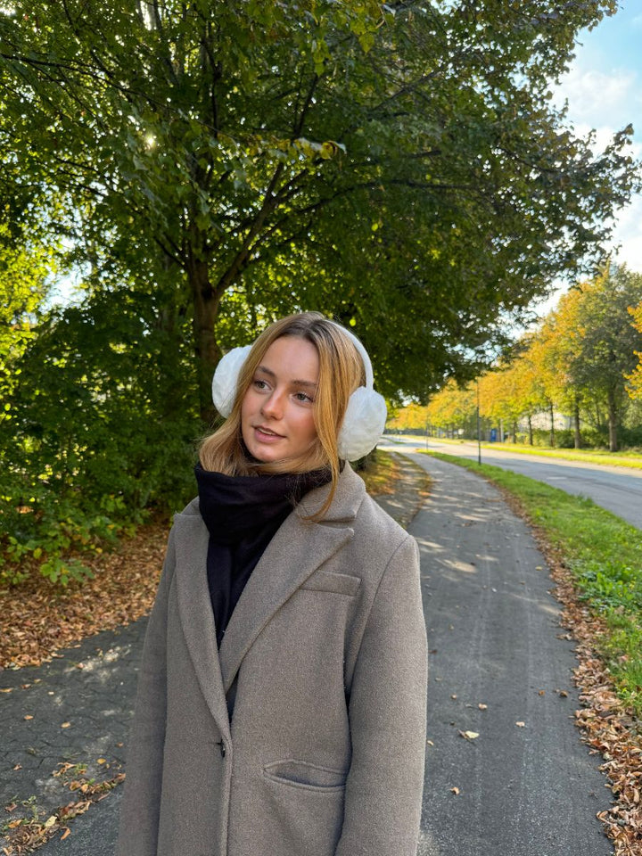 Sia plys ørevarmere - Hvid
