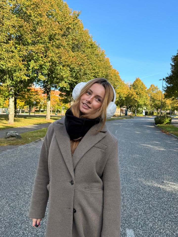 Sia plys ørevarmere - Hvid