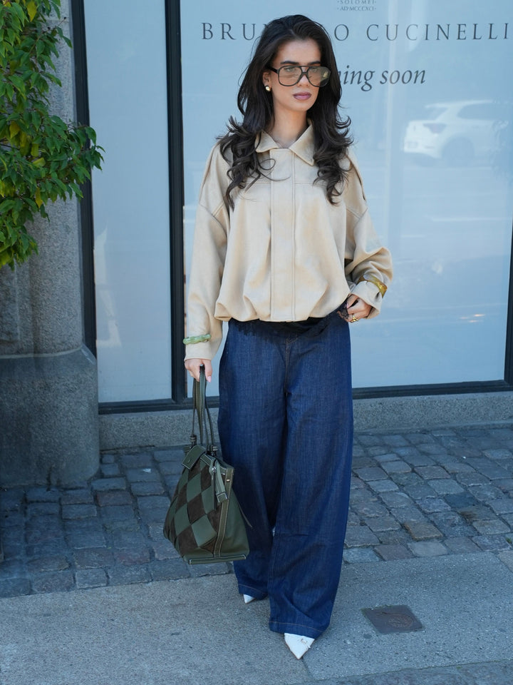 Tilia flettet skuldertaske - Grøn