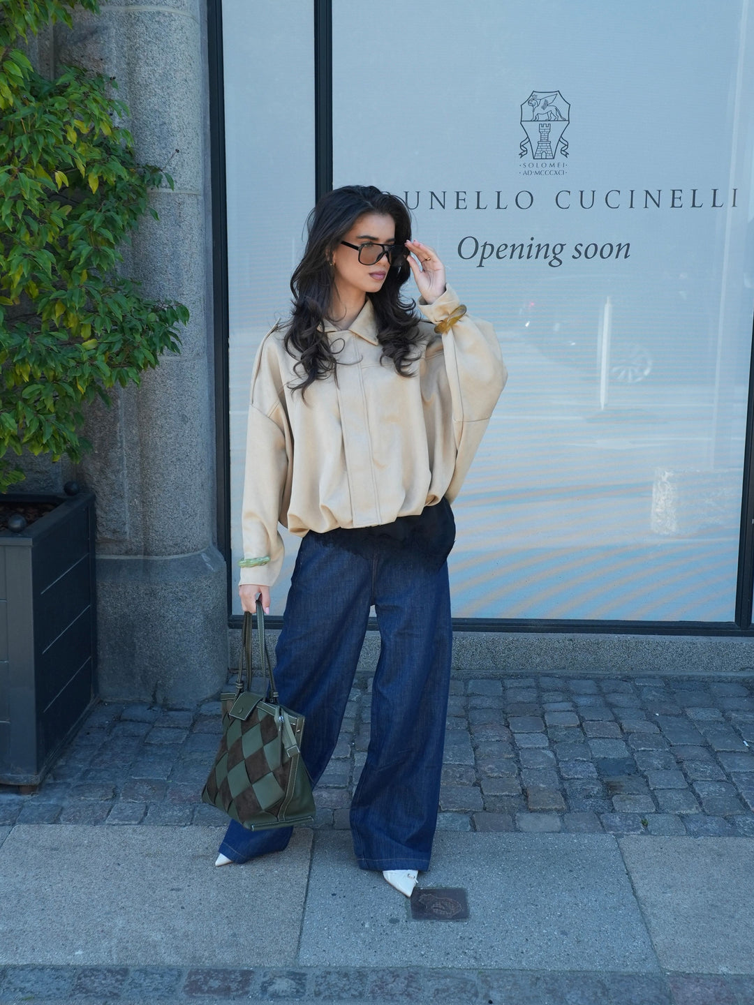 Tilia flettet skuldertaske - Grøn