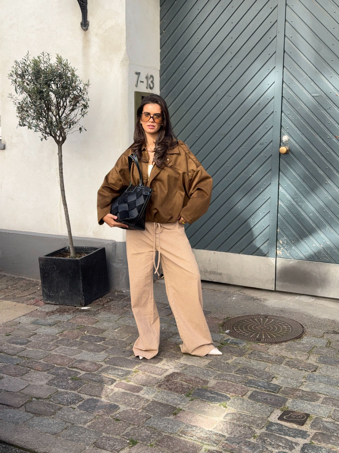 Tilia flettet skuldertaske - Sort