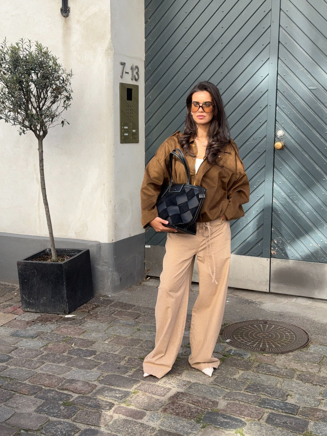 Tilia flettet skuldertaske - Sort