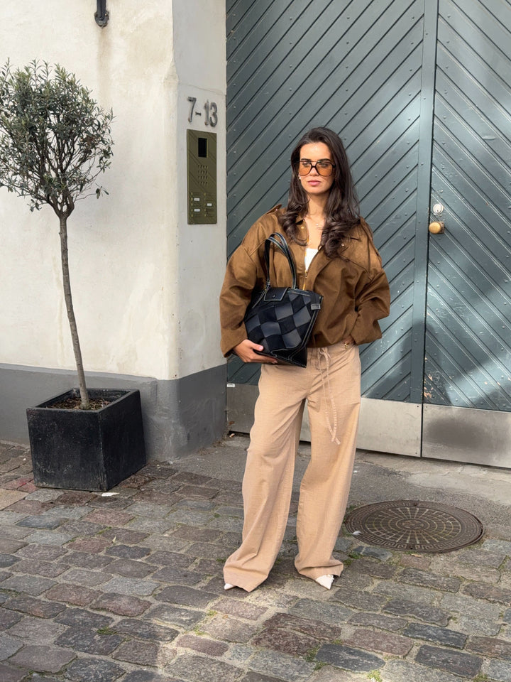 Tilia flettet skuldertaske - Sort