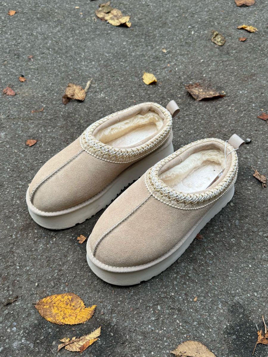 Tora plateau bamsesko - Beige