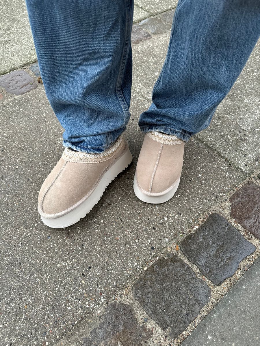 Tora plateau bamsesko - Beige