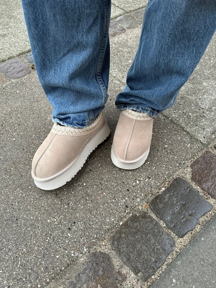 Tora plateau bamsesko - Beige