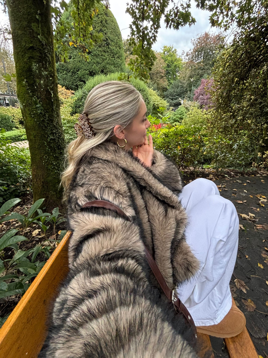 Ziva pelsjakke - Brun