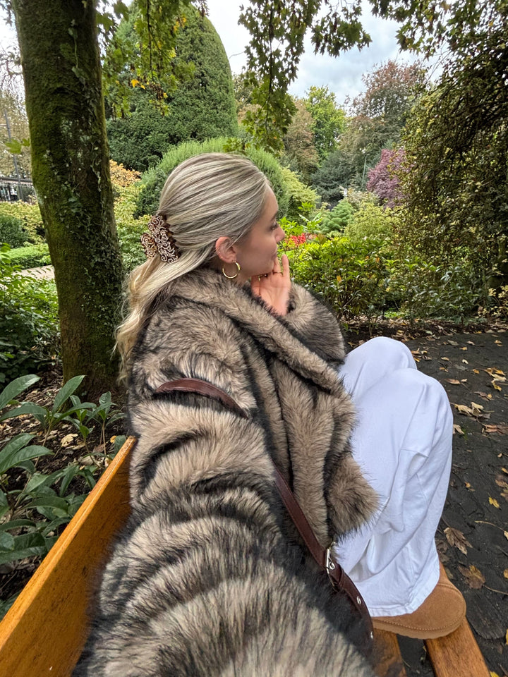 Ziva pelsjakke - Brun