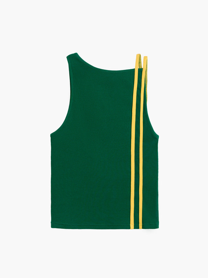 Leora Rib Top Grøn