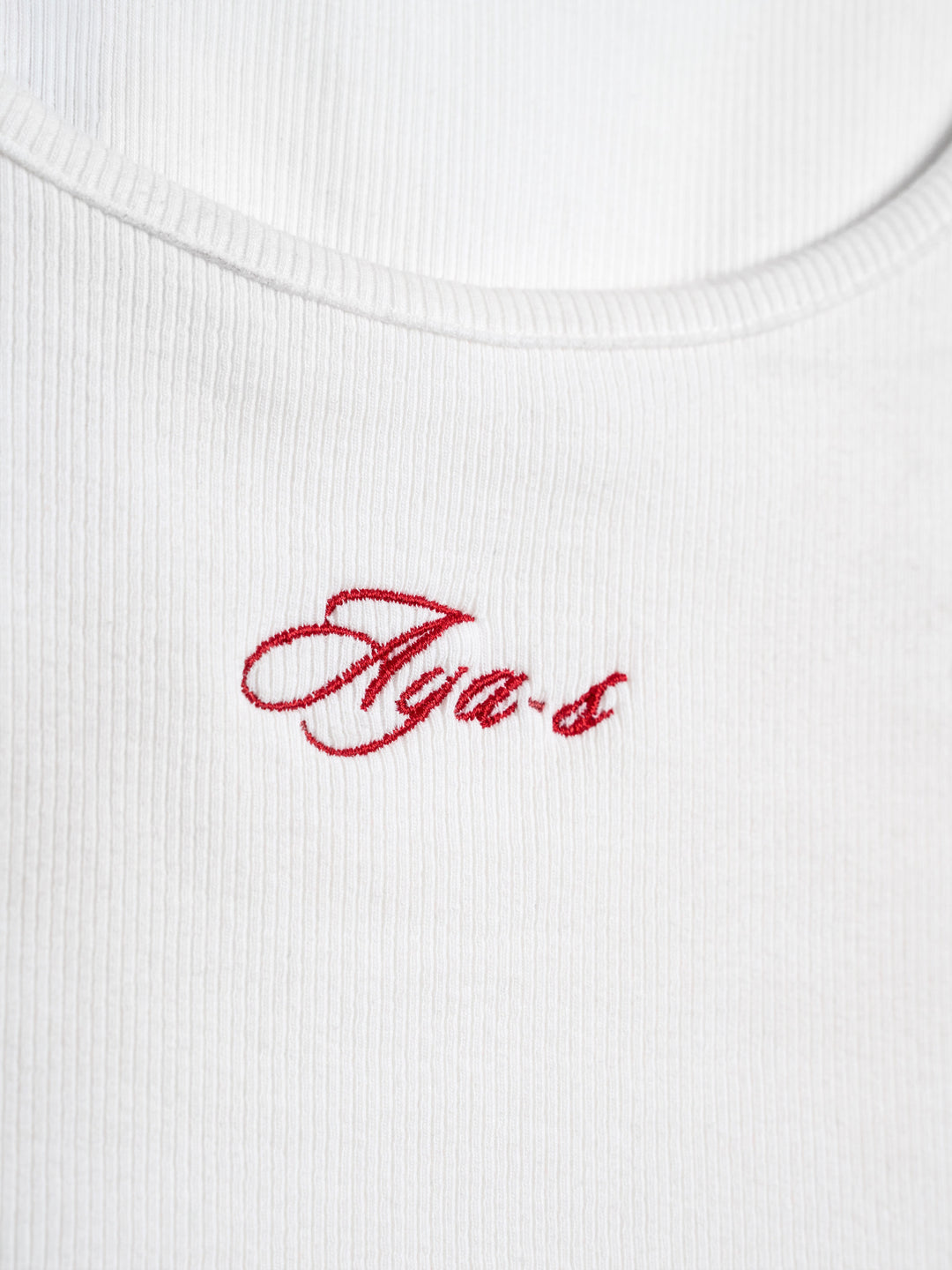 Leora Rib Top Hvid
