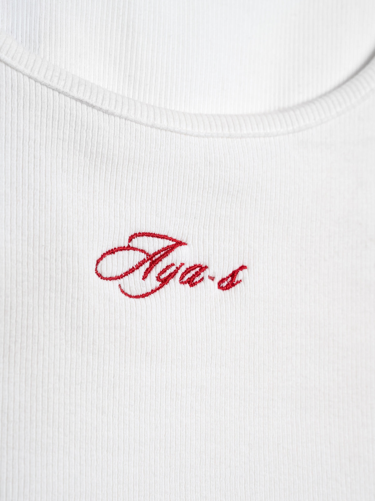 Leora Rib Top Hvid