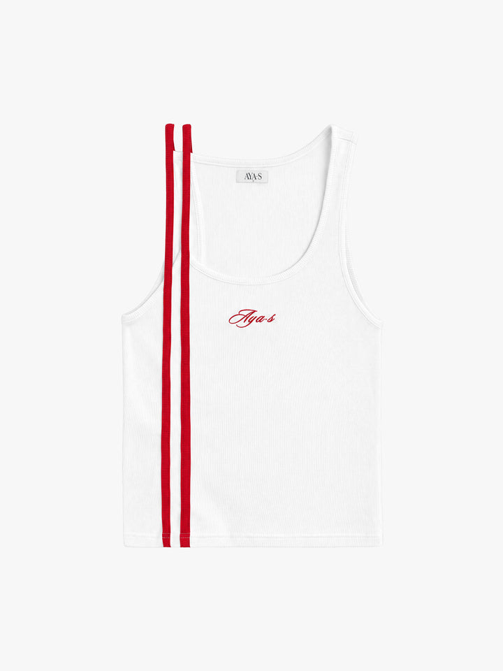 Leora Rib Top Hvid