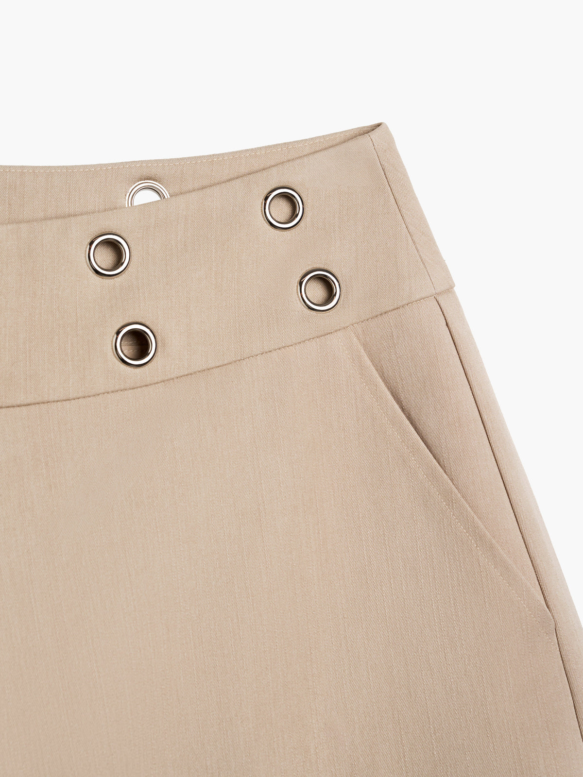 Lara Eyelet Shorts Cremehvid