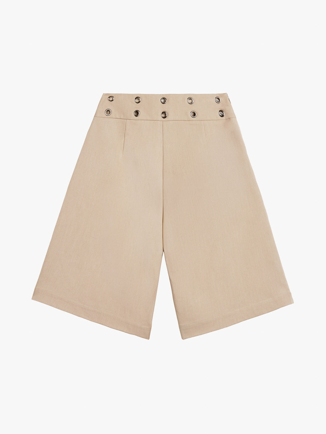 Lara Eyelet Shorts Cremehvid