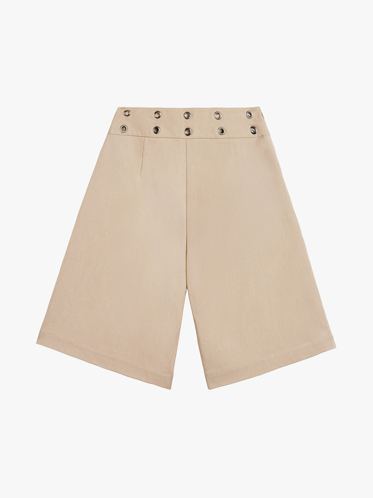Lara Eyelet Shorts Cremehvid