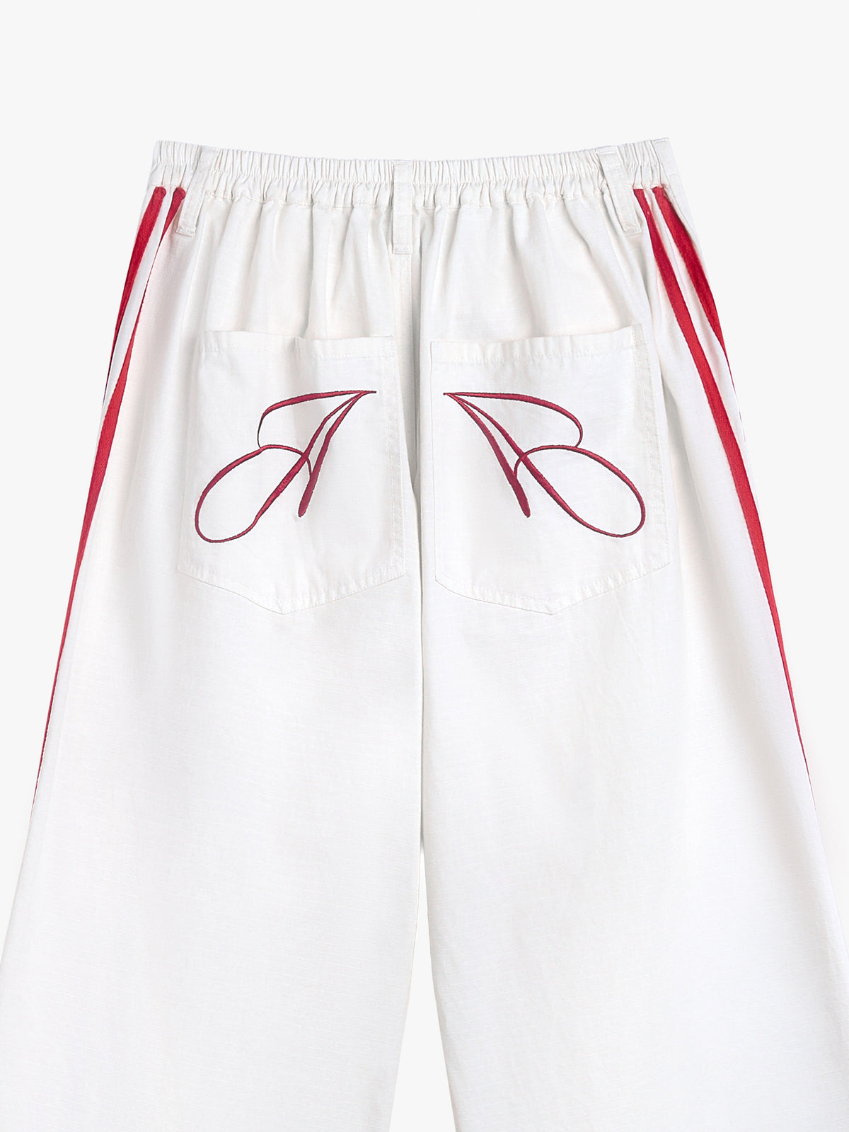 Jua Stribet Bukser Rød