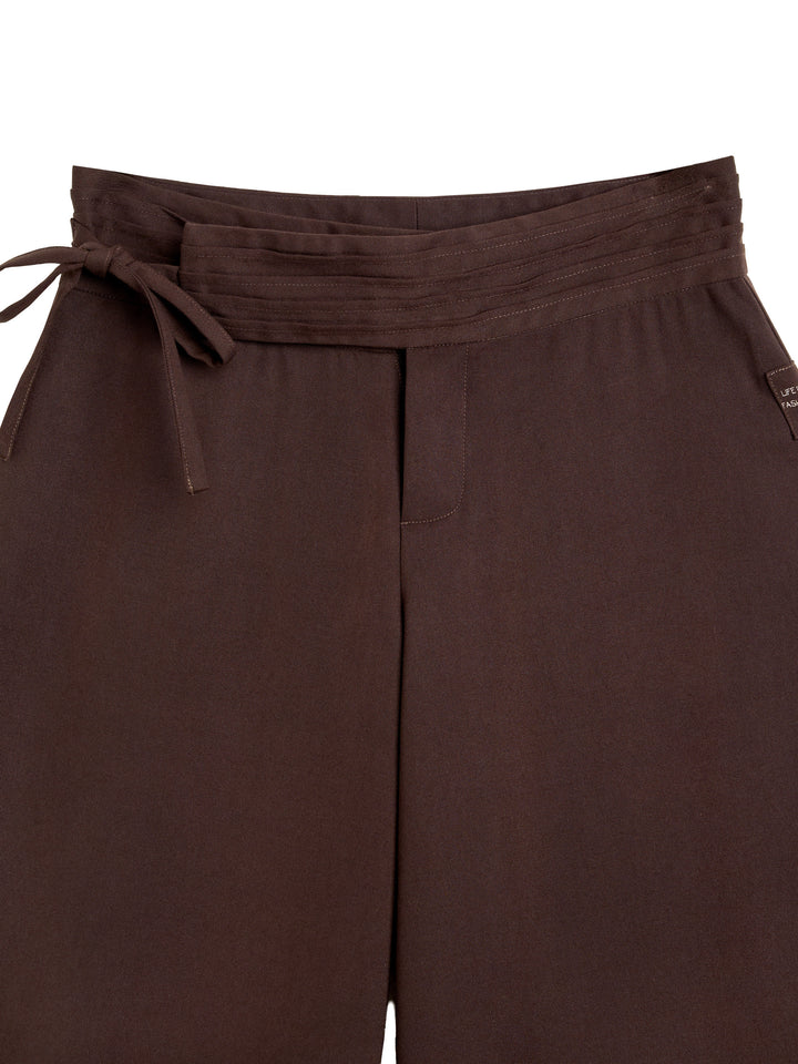 Gia Suit Pants Mørkebrun