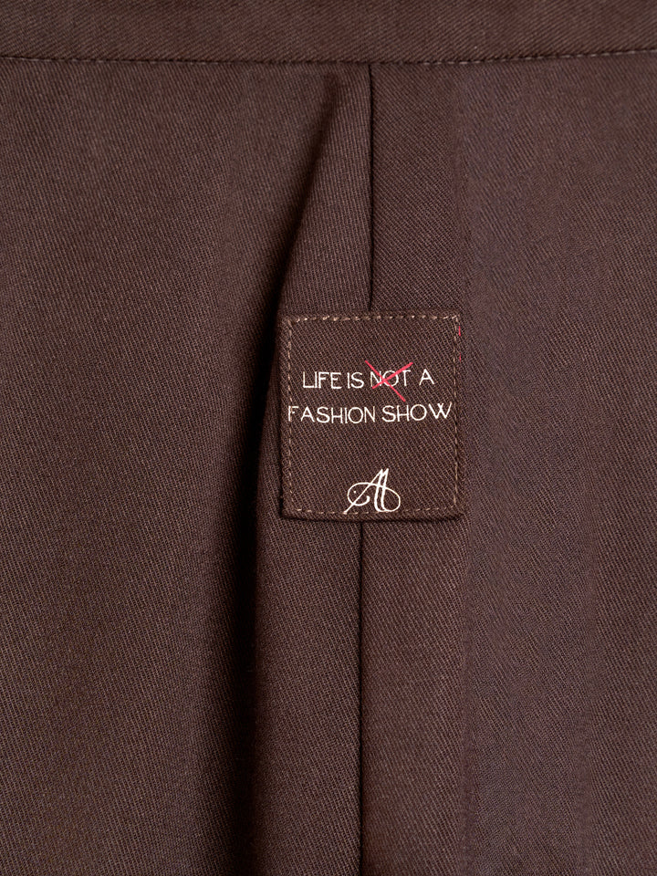 Gia Suit Pants Mørkebrun