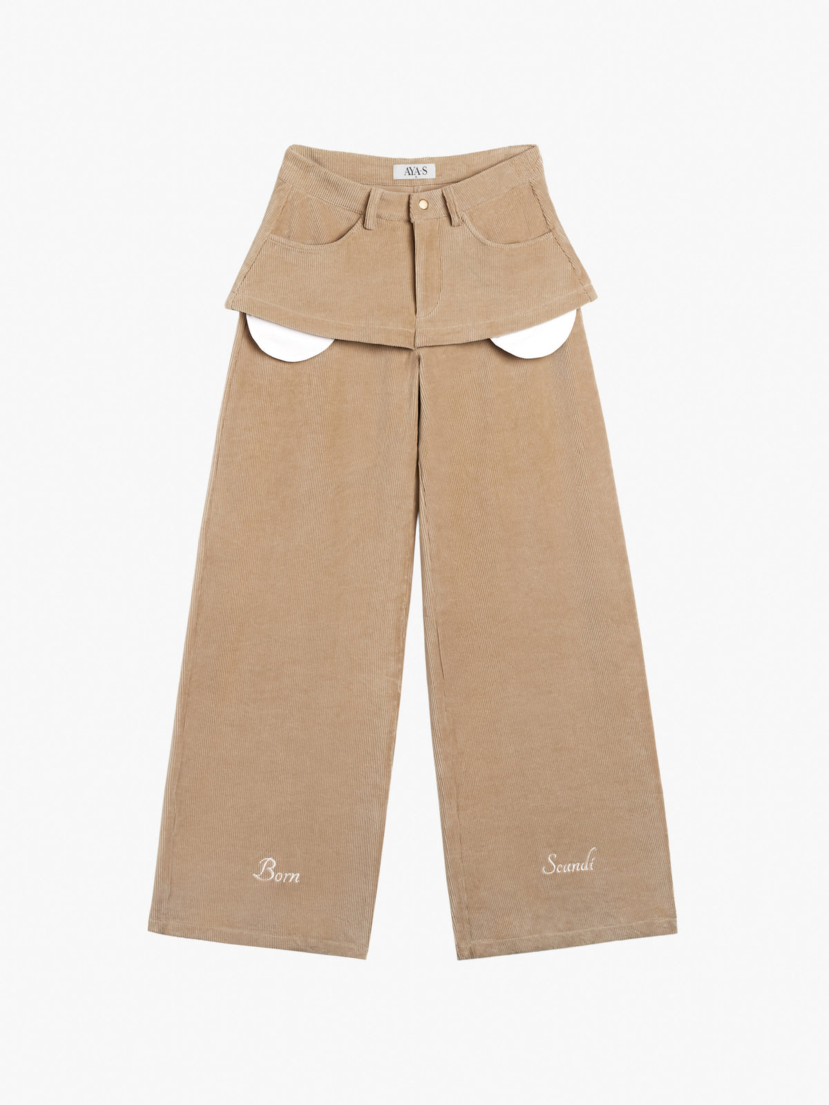 Elora Fløjls Bukser Beige