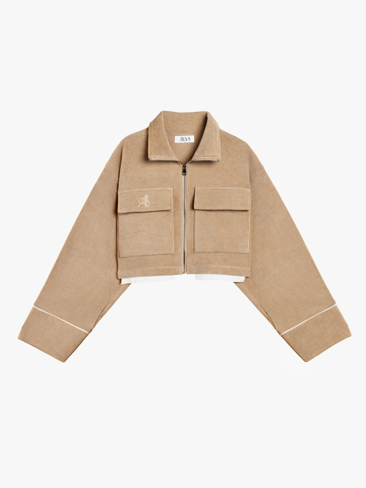 Elora Fløjls Jakke Beige