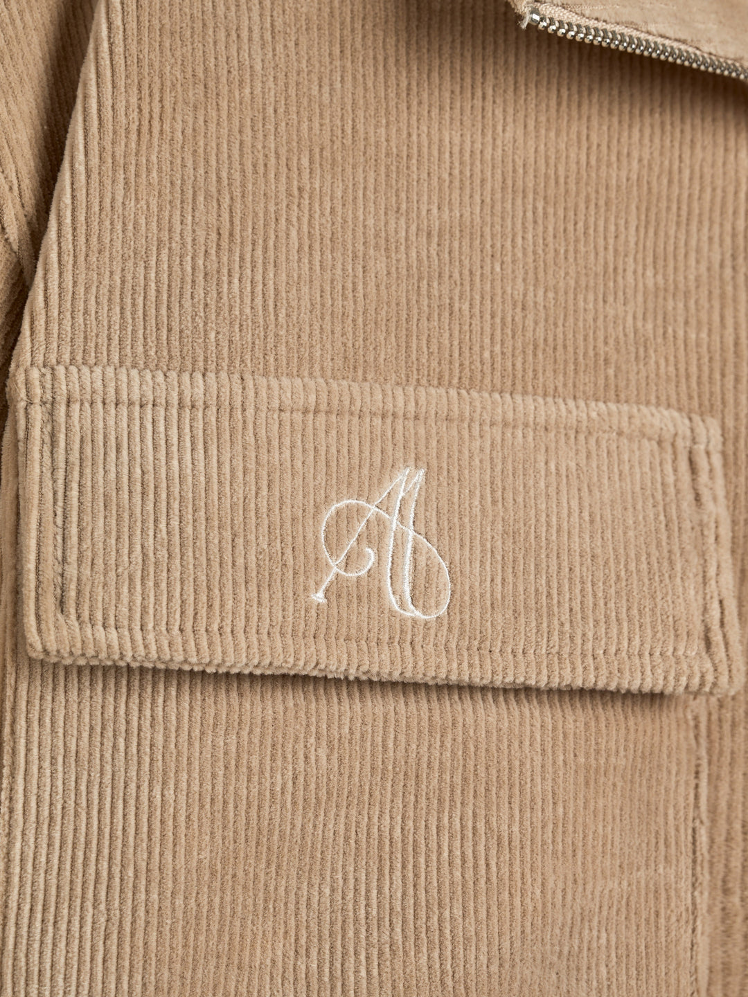 Elora Fløjls Jakke Beige