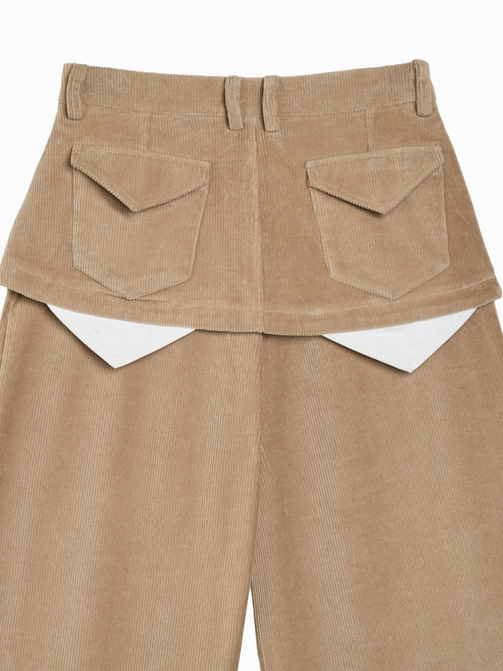 Elora Fløjls Bukser Beige