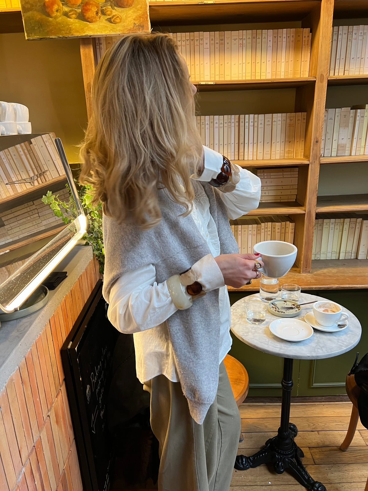 Cleo Chunky Armbånd Beige