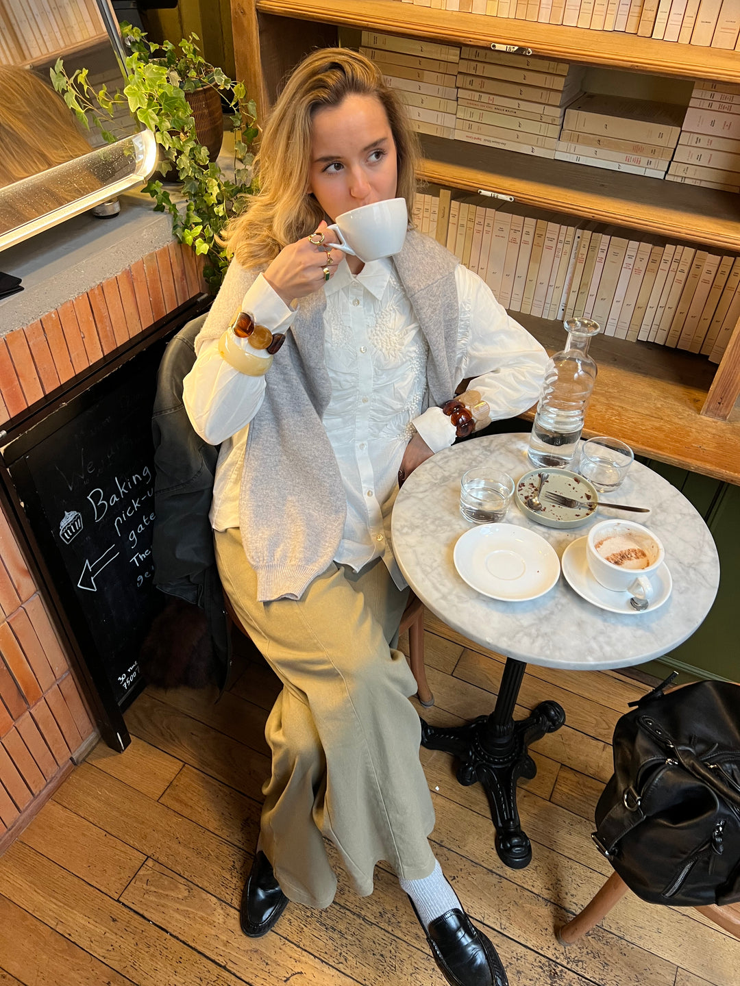 Aila armbånd - Beige/Brun