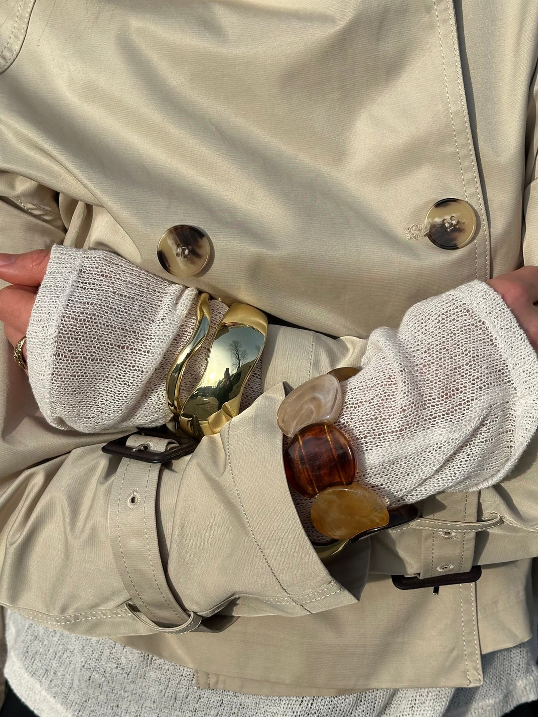 Niva 3 x armbånd - Guld