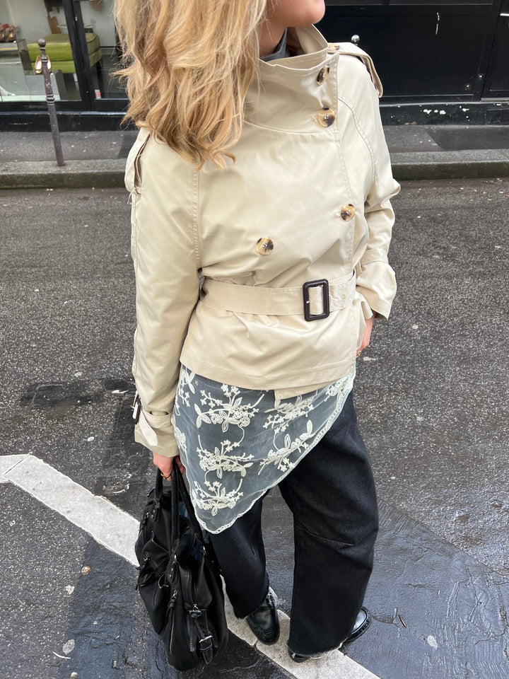 Rue blonde scarf - Cremehvid