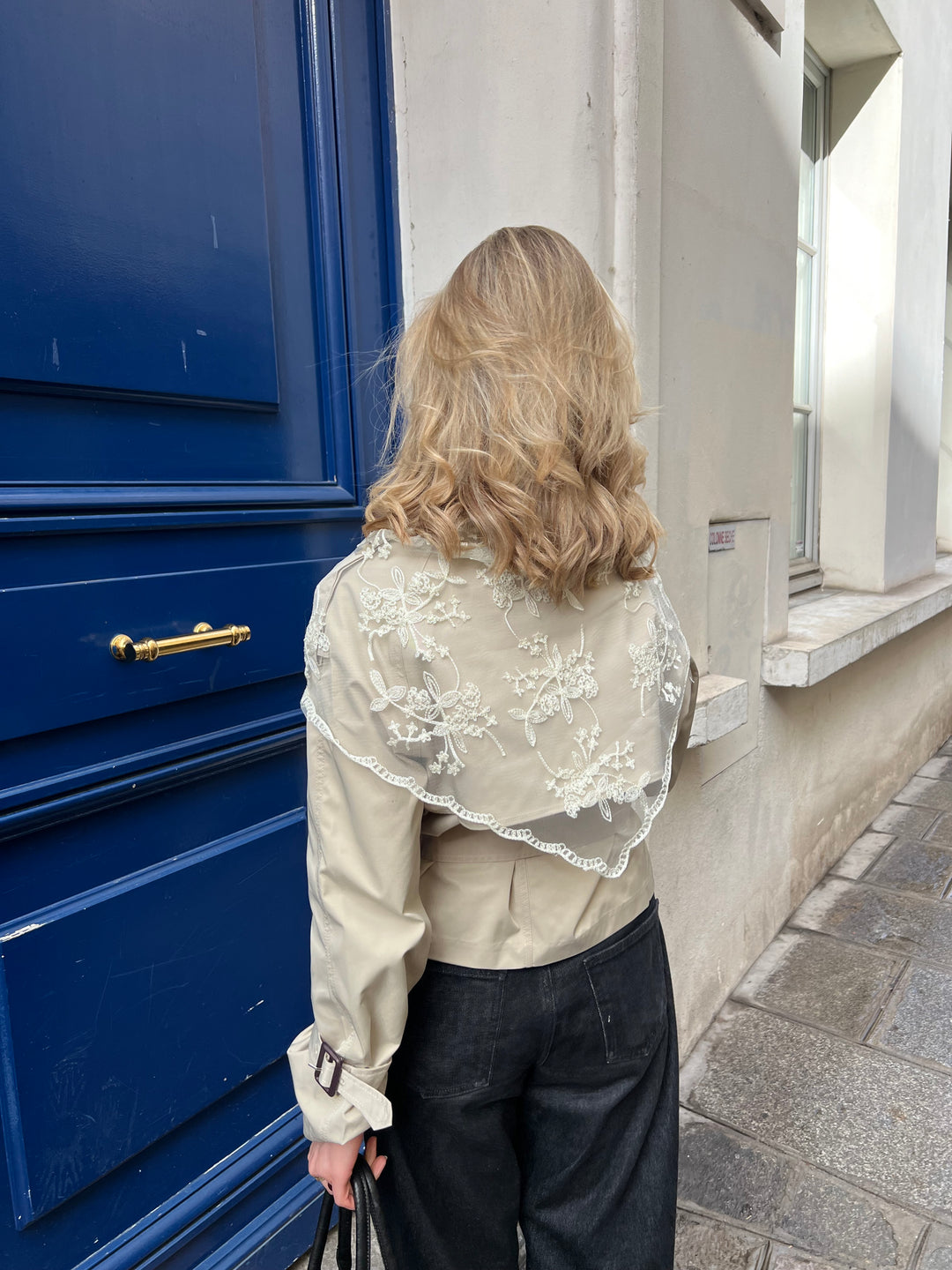 Rue blonde scarf - Cremehvid