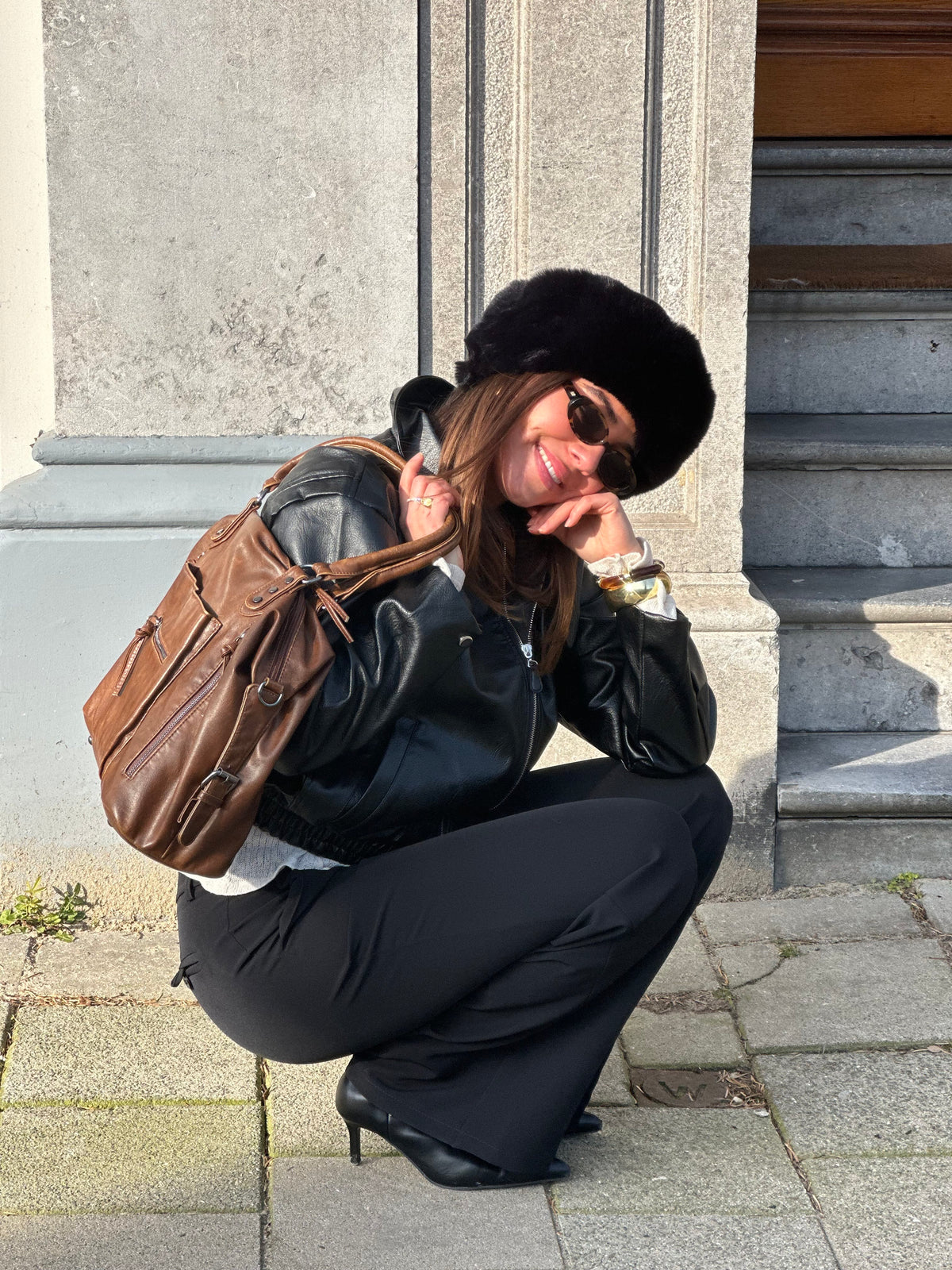 Eira Pels Hat Sort