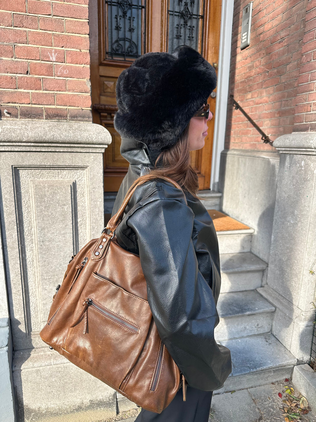Kiva Skuldertaske Brun